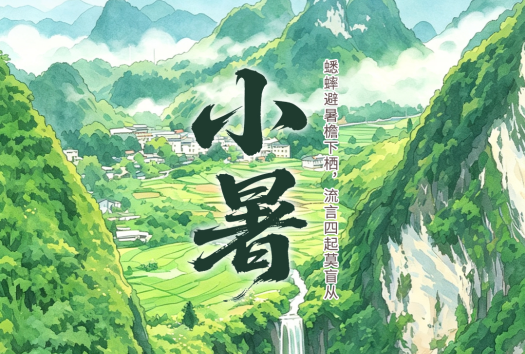 二十四节气·鉴谣时 | 小暑：蟋蟀避暑檐下栖，流言四起莫盲从